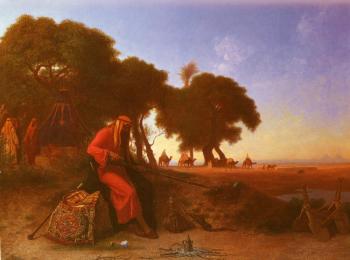 查爾斯 西奧多 弗裡爾 An Arab Encampment 查爾斯 西奧多 弗裡爾 An Arab Encampment